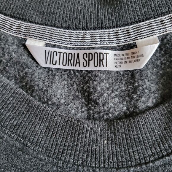 Victoria Secret Sport Gray Long Sleeve Sweatshirt - Oversize Fit XS to Medium - Picture 6 of 7